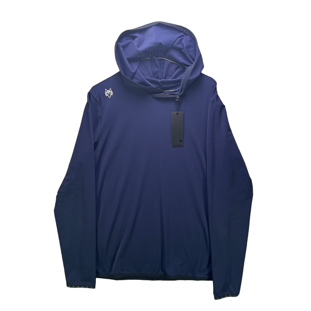 Greyson Golf Colorado Hoodie Mens Medium Blue Performance Lightweight NWT